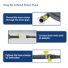 Anchira 3.2 FT Washing Machine Drain Hose, Flexible Dishwasher Drain