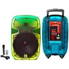 MR DJ PL12FLAME 12" Portable Translucent Bluetooth Speaker
