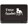 Pittie Grandma Pitbull Decal Sticker for Car Window BG 440
