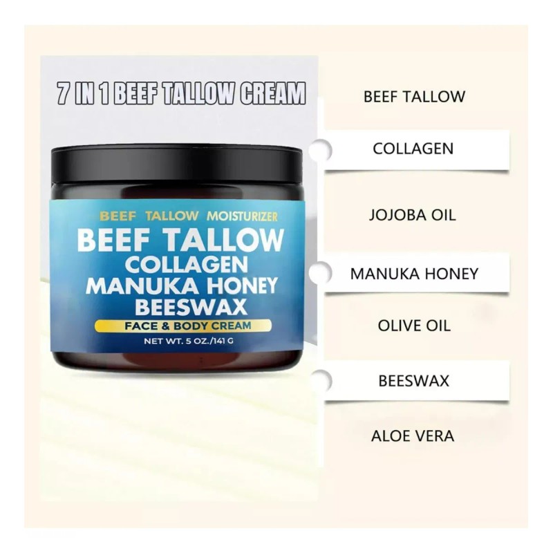Fb Colágeno De Sebo De Res, Miel De Manuka, Cera