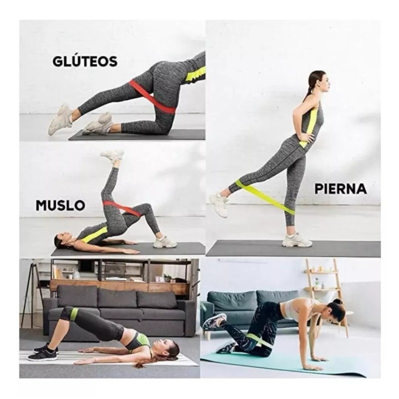 Grupo INDekor Tapete De Yoga + 5 Bandas Elasticas Para