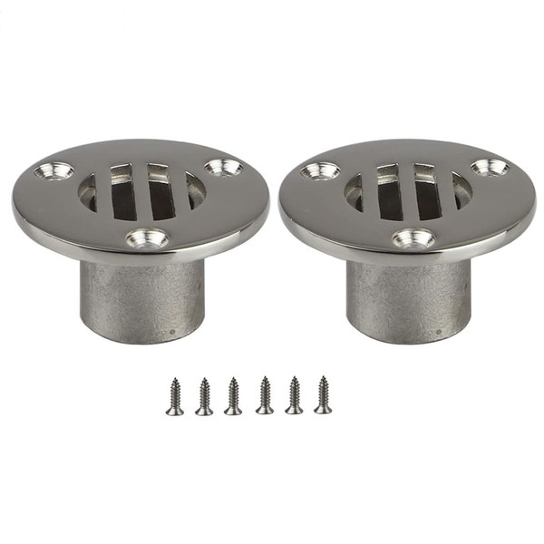 EEYAD 316 Stainless Steel 7/8" Boat Floor Deck Drain (Pack