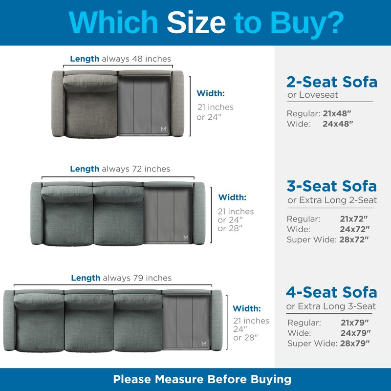 Meliusly Heavy Duty Couch Cushion Support for Sagging Cushions (24x72)