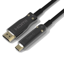 Pacroban Fiber Optic USB Type-C to HDMI Cable - 4K 60Hz, Thunderbolt 3 Compatible, Long (25 feet)