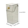 Mikinona Transparent Makeup Brush Holder Organizer Durable Cosmetic Storage Pot