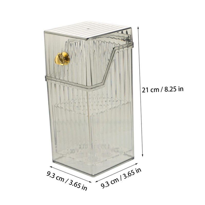 Mikinona Transparent Makeup Brush Holder Organizer Durable Cosmetic Storage Pot
