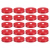 sourcing map 20pcs Mason Jar Lids with Straw Hole Regular