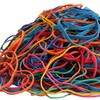 Rubber Bands Assorted Sizes Large 0.5lb Size117A #117B, 8in, 4-4/5"