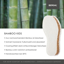 Bergal Shoe Sole BAMBOO Kids 6914