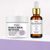 Bakuchiol Retinol Serum Y Crema Facial Antiarrugas. Set De 2