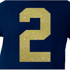 6" Metallic Shades Glitter Iron on Numbers for Clothing，Jersey Numbers，Iron on Numbers for Jersey Heat Transfer Numbers for Sports Uniform Basketball Football T-Shirt (Style A) (Gold_Confetti_2)