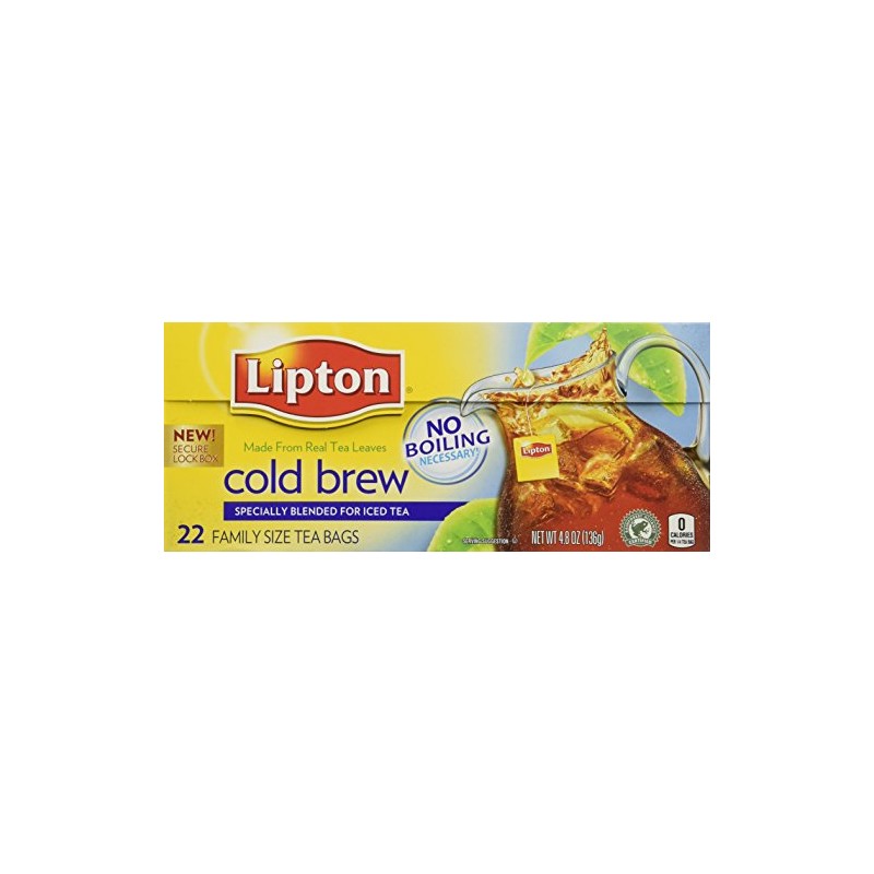 Lipton Cold Brew Family Iced Tea Bags Black tea 22