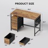 Ｍａｉｈａｉｌ Maihail Small Desk with Drawers, 40 inch Computer Desk