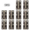 Adyoney 10 Pcs 2.5 Inch Antique Bronze Door Hinge Cabinet