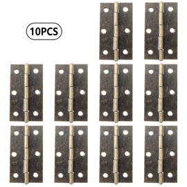 Adyoney 10 Pcs 2.5 Inch Antique Bronze Door Hinge Cabinet Hinge - Reliable Antique Bronze Ball Bearing Butt Hinges for Windows, Cabinets, and Outdoor Use - Includes Mounting Screws