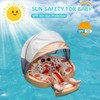 Mambobaby Float with Canopy Baby Pool Floats Non Inflatable for