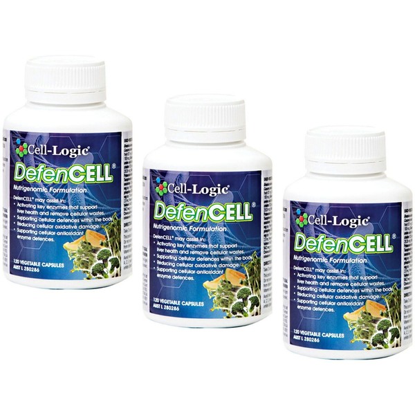 3 x 120 capsules CELL LOGIC DefenCell ( Nutrigenomic dietary supplement )