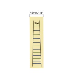 sourcing map Violin Finger Position Indicator Sticker Violin Fingerboard Scale Hands Markings 3/4 White for Learning Precise Finger Positions