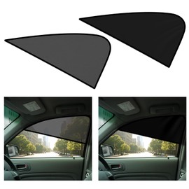 ZATOOTO Car Window Shades 2 Pack Magnetic Car Window Covers Front Side Window Sun Blocker | Blackout and Mesh for Different Needs | Anti-Glare & UV Protection | Easy On/Off for Drivers
