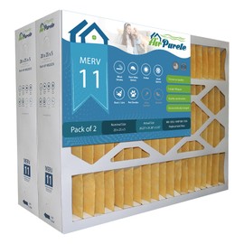 M8-1056 Replacement Filter | AirPurete AP-M820255 | Actual Size 20-1/4" x 25-3/8" x 5-1/4" (20x25x5) | Merv 11 | Pack of 2 | Manufactured in Canada