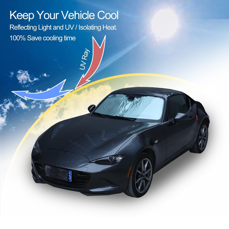 Front Windshield Sunshade for Mazda MX-5 Miata/Fiat 124/ Abarth 124