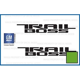 Decal Mods Trail Boss Replacement Decal Sticker for Chevy Silverado die-Cut (2019-2024) Bed Side 1500 2500 HD (Set of 2) Vibrant Green - CVGN