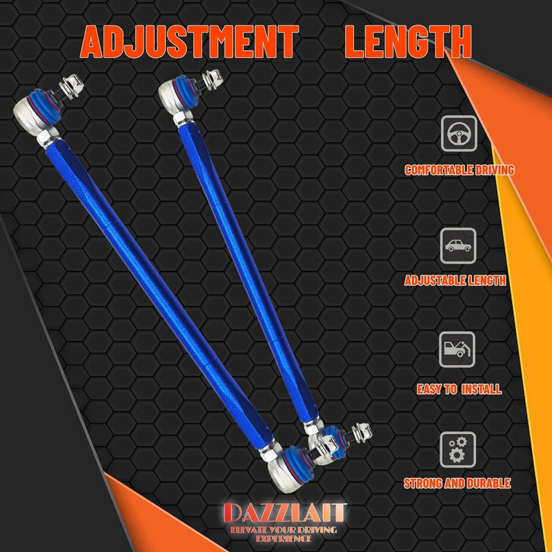 Universal Adjustable Sway Bar End Links 350mm-400mm | M10 Stud