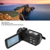 4K Video Camera with Remote Control Microphone Lens Hood 18X