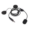 Motorbike Full Face Helmet Earpiece Mic 7.1mm Plug Two Way