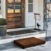 Indoor Wooden Step Stool 3.5'' Height, Outdoor Steps with Non
