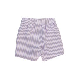 RUGGEDBUTTS Boys UPF50+ Sun Protection Seersucker Swim Trunks - Lavender Seersucker, 12-18m