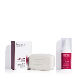 Biotrade Acnaut Anti Blemishes Set Active Cream + Cleansing Soap For Mild Skin Conditions Breakouts Prevents Comedones, Blemish-Prone and Oily Skin