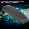 KSTE Black Leather Car Console Armrest Cover Armrest Cover Compatible