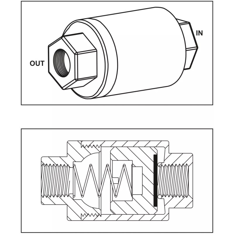SEALCO NEW SEALCO ONE WAY CHECK VALVE 2200-1/4