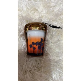 Starbucks LA Ornament Los Angeles Ceramic Sunset Palm Tree RARE 2015 NEW
