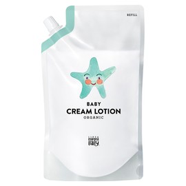 Mama Baby Baby Cream Lotion Refill "Skin Care for Super Sensitive Skin/Newborns, 10 Additive-Free 100% Natural" 12.8 fl oz (380 ml)