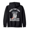 Mind Your Monkey Business Gorilla Business Wildlife Ape Hooded Jacket,