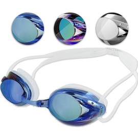 KOZUMUWAN Swimming Goggles, Professional Specifications, Anti-Fog, UV Protection, Anti-Fog, UV Protection, Water Proof, For Adults, Men, Women, Nose Clip, Ear Plugs, Protective Case, Swimming Goggles,