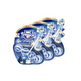 WC Frisch Spa Moments Vitality Toilet Stone (3 x 50 g), Toilet Fragrance Flusher with Luxurious Essential Oils, Toilet Stone for a Pampering and Long-Lasting Fragrance Experience
