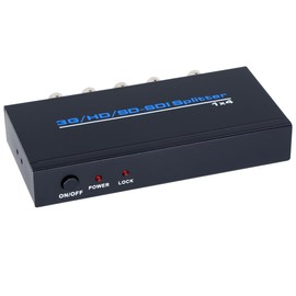 ELEVIEW EHD-033N 3G/HD/SD-SDI Splitter, Sdi Splitter, 1 Input, 4 Output, 1080P Sdi Extender, 1 x 4, Supports SD-SDI, HD-SDI, 3G-SDI, ESD Protection Function (SDI Splitter, 1 Input, 4 Output)