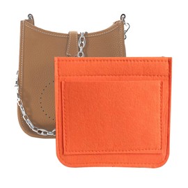 Lckaey Felt Organizer-for Hermes Evelyne III tpm pm gm Bag Insert Mini 16 29 33 Bag Purse Organizer Y003 Orange-S