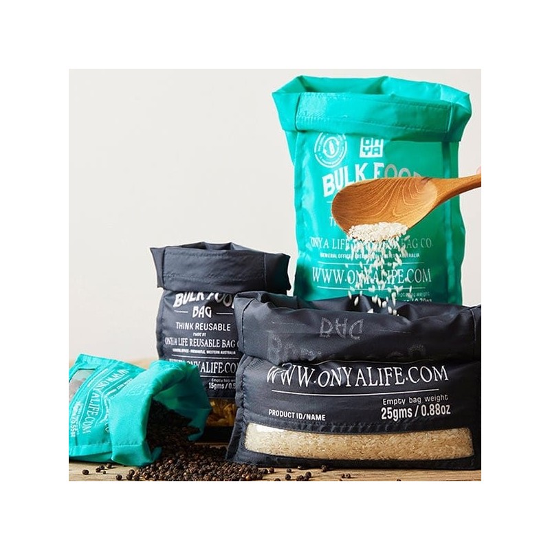 Onya Reusable Bulk Food Bag Large - Aqua