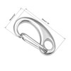 sourcing map Spring Gate Snap Hook 30mm/1.18", 304 Stainless Steel,