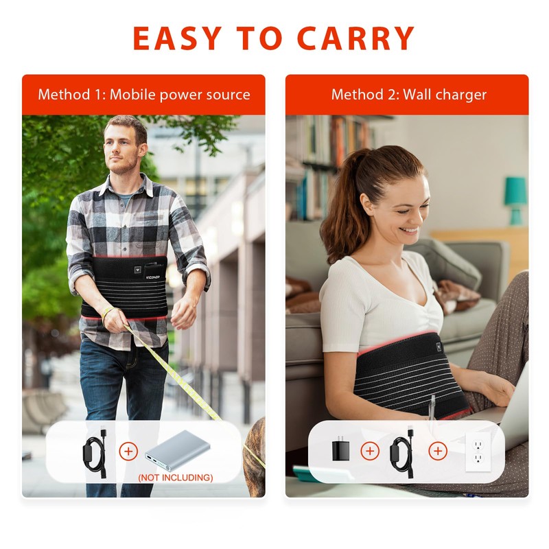 Red Light Therapy Belt for Body Comfort - APP-Controlled Wearable
