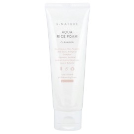 S.NATURE Aqua Rice Foam Cleanser, 2.7 fl oz (80 ml)