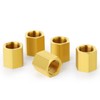 ERGAOBOY 2 x 1/4 inch BSP brass hexagon socket pipe
