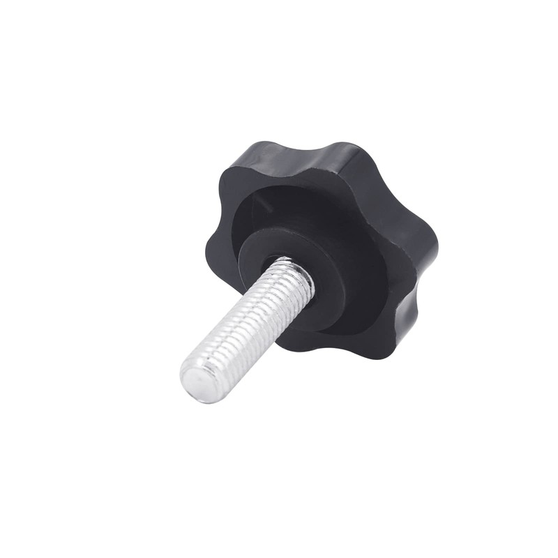 Yuhtech M8 x 25mm Thumb Screw, 10PCS Star Head Threaded