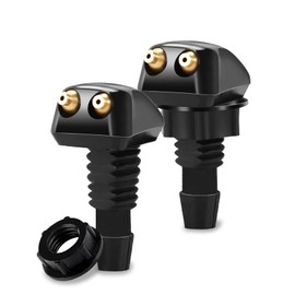 2 PCS Front Windshield Washer Nozzle, Universal Windshield Jet nozzle Compatible with Ford Honda Chrysler Subaru Buick Chevy Dodge and More Cars
