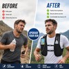 Lightweight Running Hydration Vest with 500ml Soft Flask & Phone