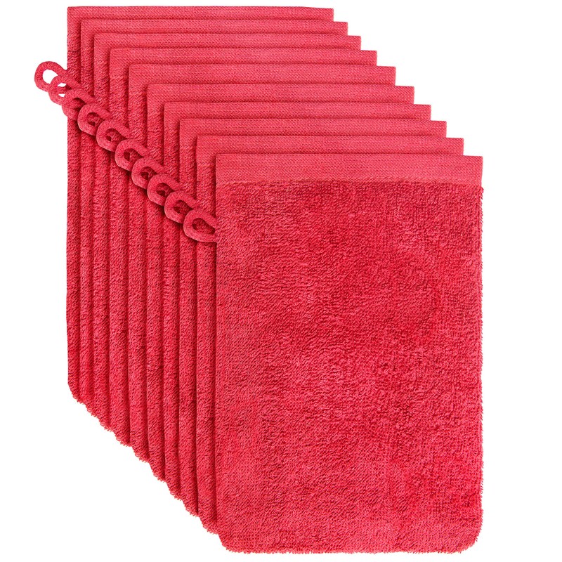 NatureMark Terry Cloth Wash Mitts, Pack of 10, Wash Cloth,
